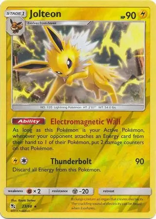 Jolteon 23/68 (Hidden Fates)  - Reverse Holofoil