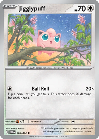 Jigglypuff 076/094 (ME02: Phantasmal Flames) 