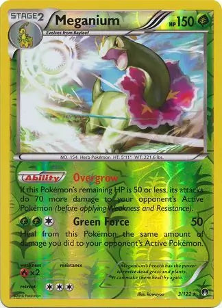 Meganium 3/122 (XY - BREAKpoint)  - Reverse Holofoil