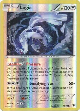 Lugia 78/124 (XY - Fates Collide)  - Reverse Holofoil