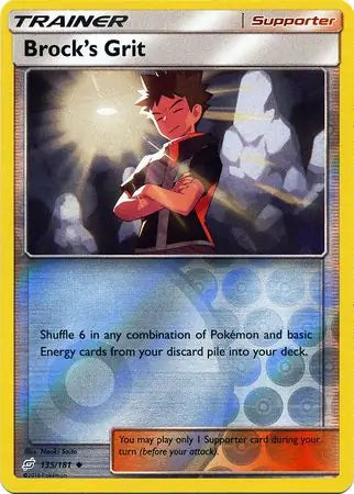 Brock's Grit 135/181 (SM - Team Up)  - Reverse Holofoil