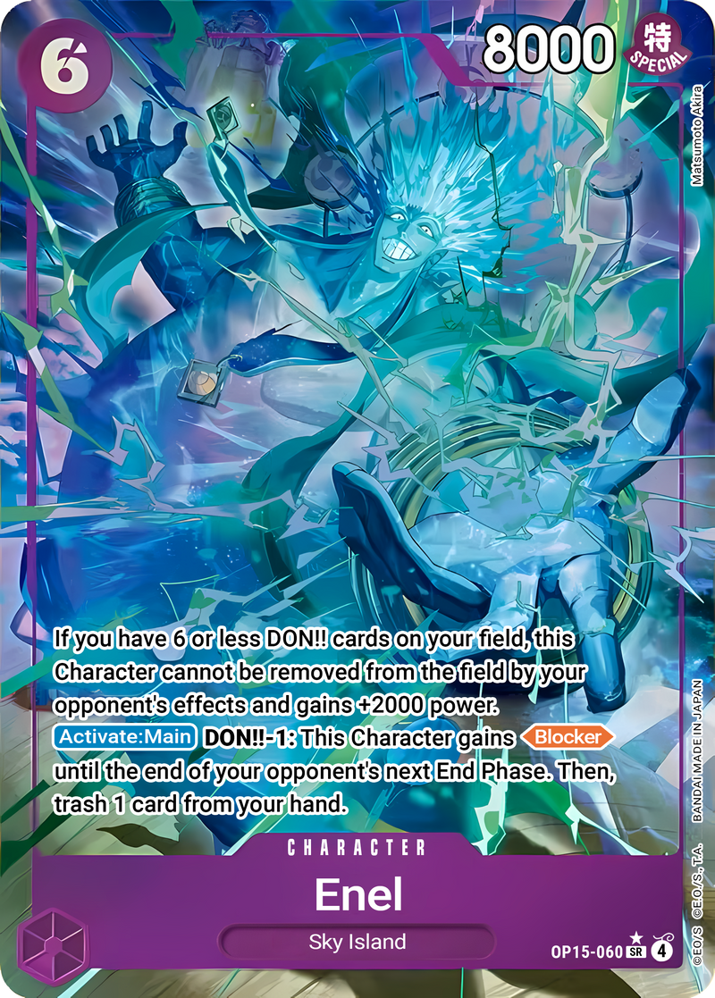 Enel OP15-060 (Adventure on Kami's Island)  - Alternate Art Foil