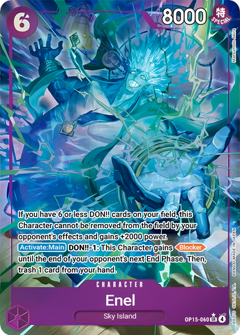 Enel OP15-060 (Adventure on Kami's Island)  - Alternate Art Foil