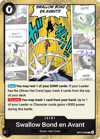 Swallow Bond en Avant OP15-096 (Adventure on Kami's Island)  - Foil