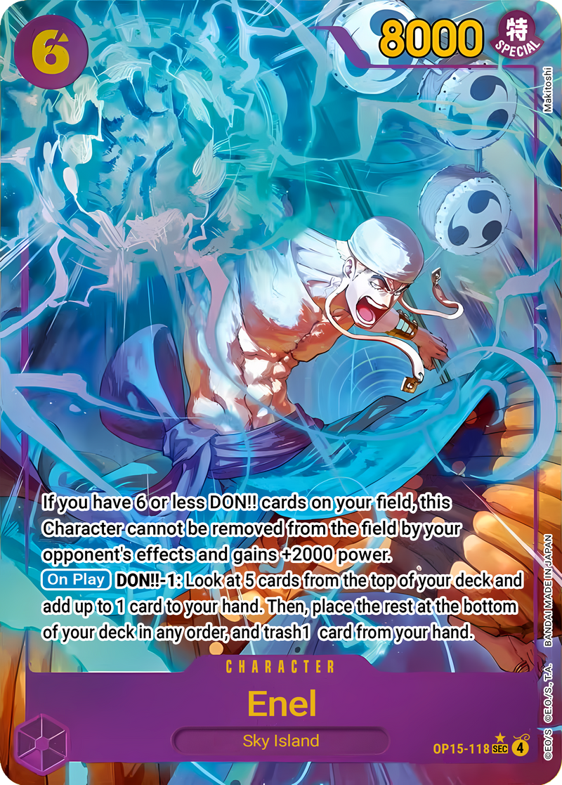 Enel OP15-118 (Adventure on Kami's Island)  - Alternate Art Foil