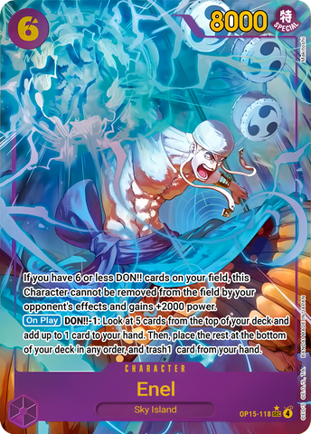 Enel OP15-118 (Adventure on Kami's Island)  - Alternate Art Foil