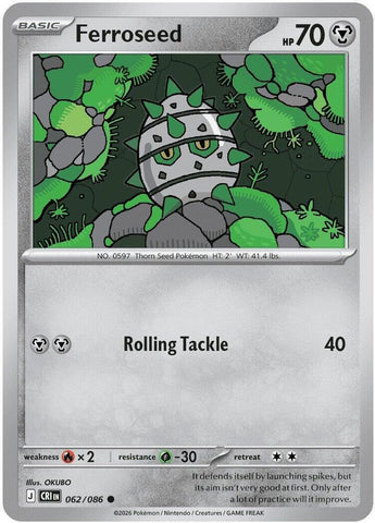 Ferroseed 062/086 (ME04: Chaos Rising) 