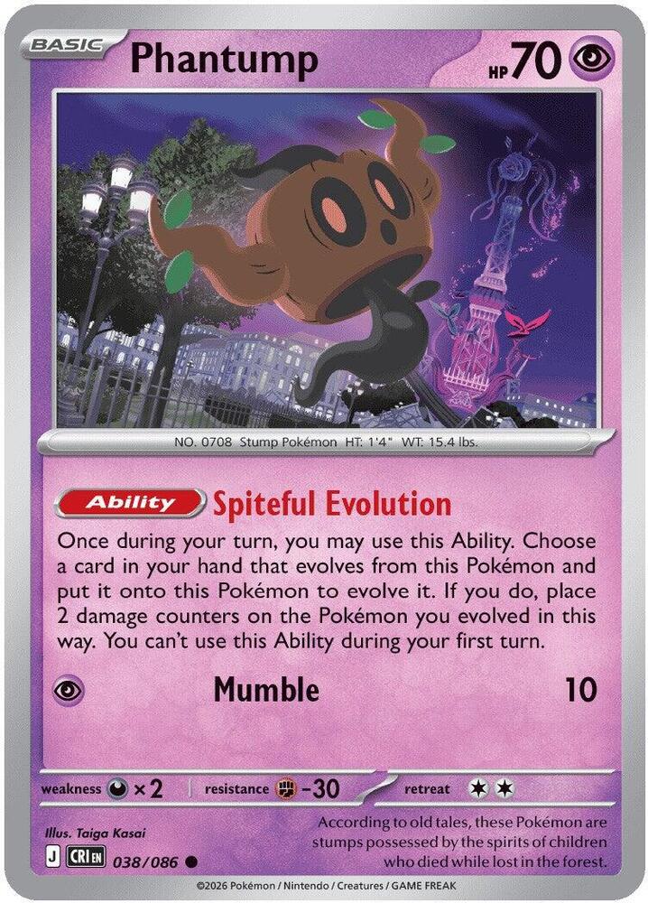 Phantump 038/086 (ME04: Chaos Rising) 