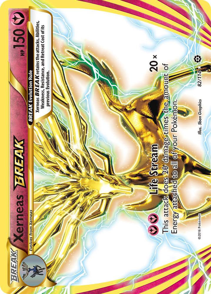 Xerneas BREAK 82/114 (XY - Steam Siege)  - Holofoil