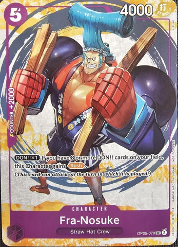 Fra-Nosuke (Welcome Pack Vol.1) OP05-070 (One Piece Promotion Cards) 