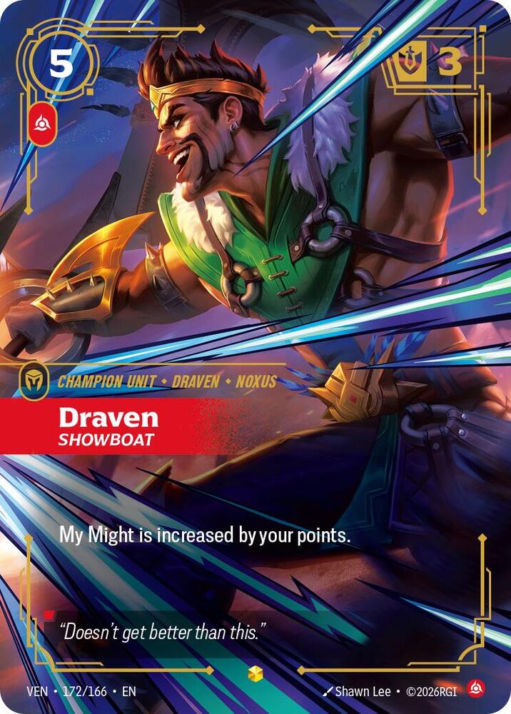 Draven - Showboat 172/166 (Vendetta)  - Foil