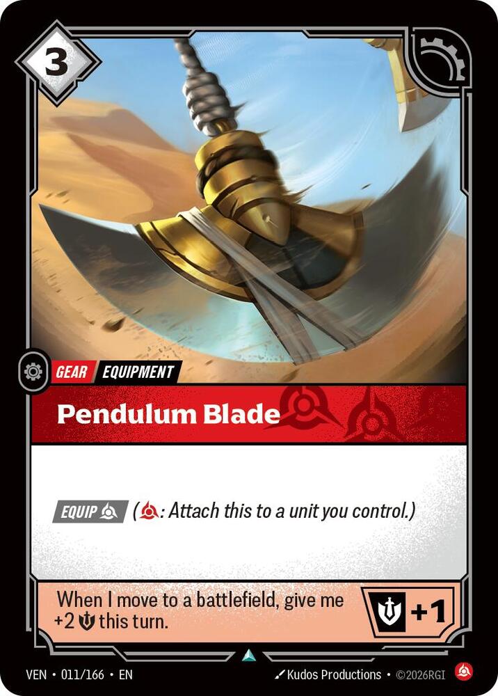 Pendulum Blade 011/166 (Vendetta)  - Foil