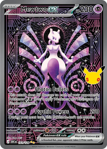Mewtwo ex 151/128 (ME: 30th Celebration)  - Holofoil
