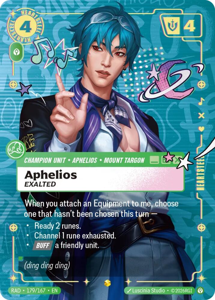 Aphelios - Exalted (Heartsteel) 179/167 (Radiance)  - Foil