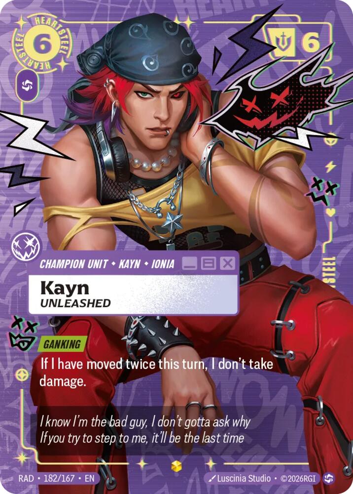 Kayn - Unleashed (Heartsteel) 182/167 (Radiance)  - Foil