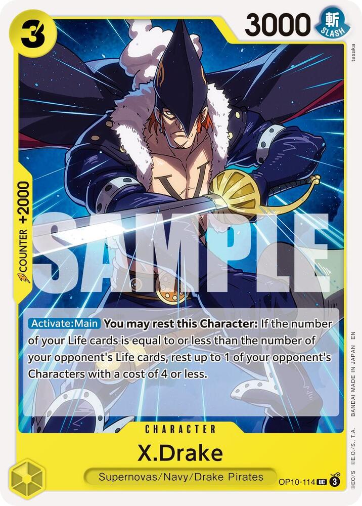 X.Drake (Reprint) OP10-114 (Premium Booster -The Best- Vol. 2) 