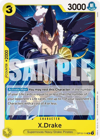X.Drake (Reprint) OP10-114 (Premium Booster -The Best- Vol. 2) 