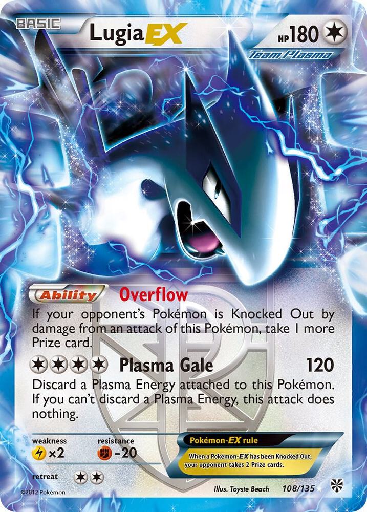 Lugia EX Team Plasma 108/135 (Plasma Storm)  - Holofoil