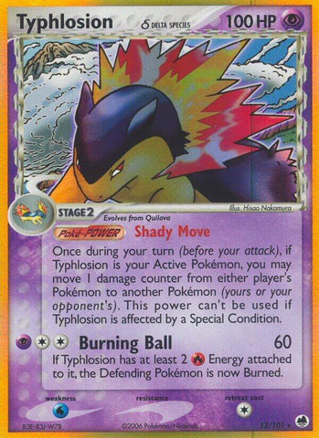 Typhlosion Delta Species 12/101 (Dragon Frontiers)  - Holofoil