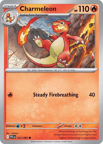 Charmeleon 012/094 (ME02: Phantasmal Flames) 