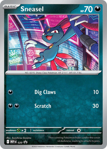 Sneasel 020 (ME: Mega Evolution Promo)  - Cosmo Holofoil