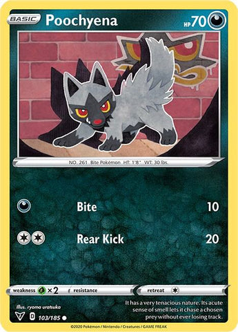 Poochyena 103/185 (SWSH04: Vivid Voltage) 