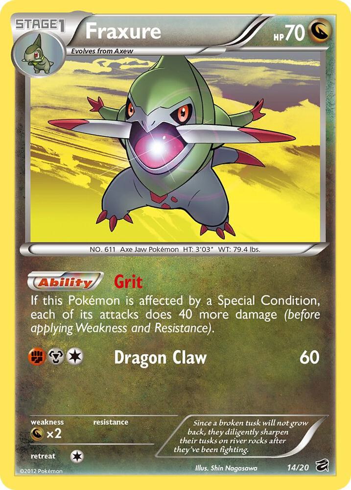 Fraxure 14/20 (Dragon Vault)  - Holofoil