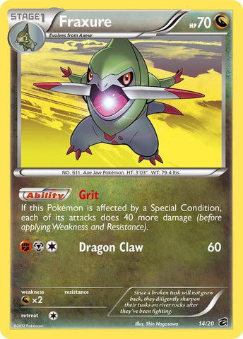 Fraxure 14/20 (Dragon Vault)  - Holofoil