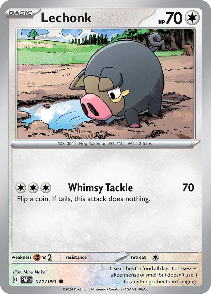 Lechonk 071/091 (SV: Paldean Fates) 