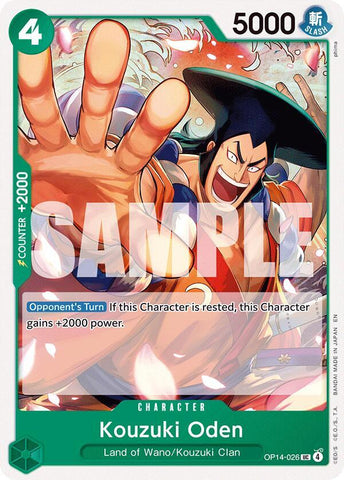 Kouzuki Oden OP14-026 (The Azure Sea's Seven) 