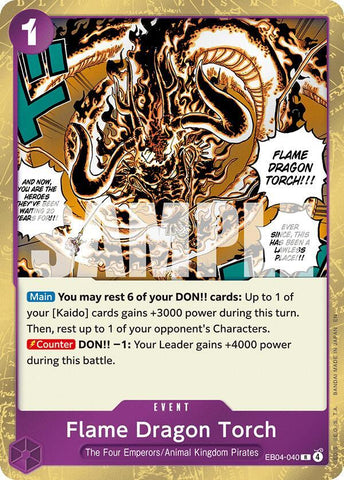 Flame Dragon Torch EB04-040 (The Azure Sea's Seven)  - Foil