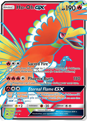 Ho-Oh GX 131/147 (SM - Burning Shadows)  - Holofoil