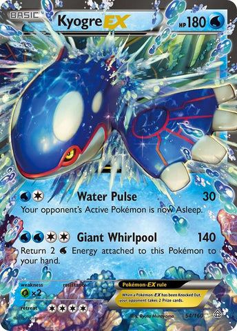 Kyogre EX 54/160 (XY - Primal Clash)  - Holofoil