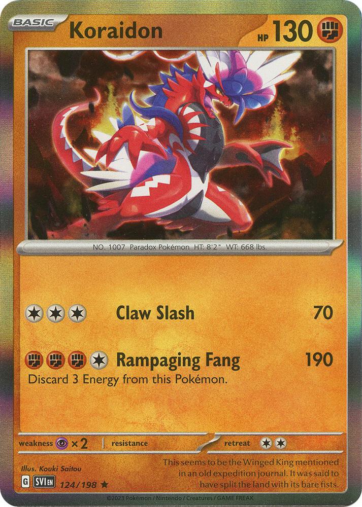 Koraidon 124/198 (SV01: Scarlet & Violet Base Set)  - Holofoil