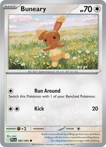 Buneary 083/094 (ME02: Phantasmal Flames)  - Reverse Holofoil