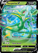 Serperior V 007/195 (SWSH12: Silver Tempest)  - Holofoil
