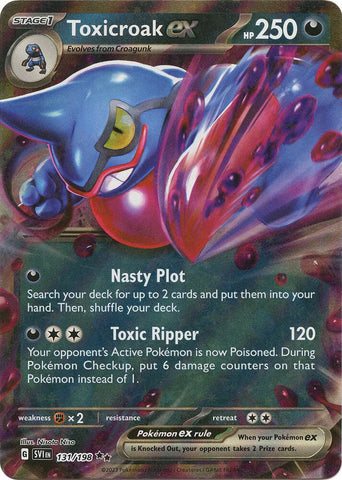Toxicroak ex 131/198 (SV01: Scarlet & Violet Base Set)  - Holofoil