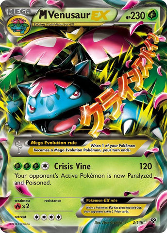 M Venusaur EX 002/146 (XY Base Set)  - Holofoil