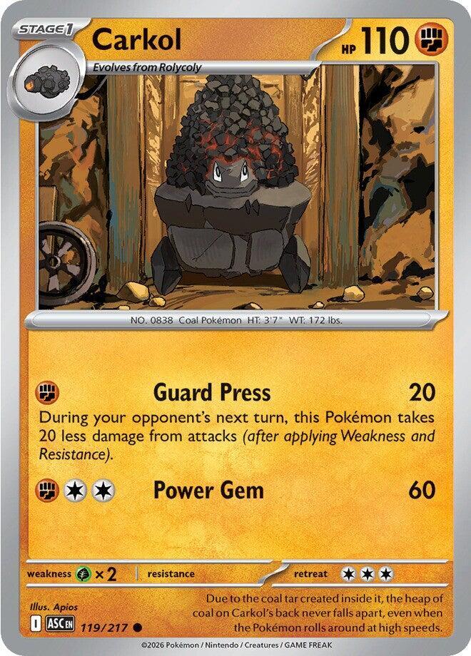 Carkol 119/217 (ME: Ascended Heroes)  - Reverse Holofoil
