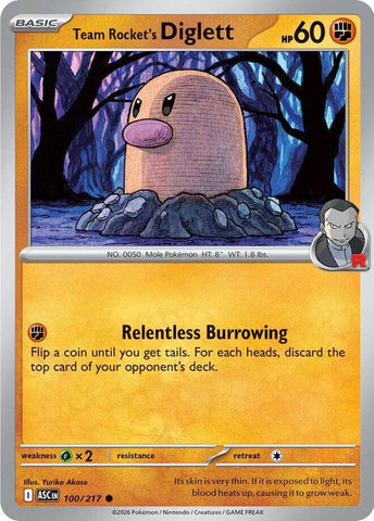Team Rocket's Diglett 100/217 (ME: Ascended Heroes) 