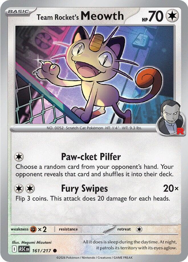 Team Rocket's Meowth 161/217 (ME: Ascended Heroes) 