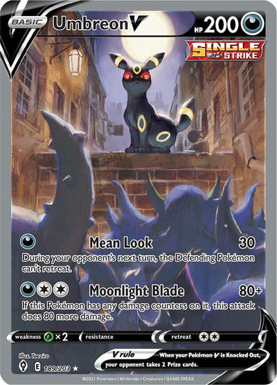 Umbreon V 189/203 (SWSH07: Evolving Skies) - Holofoil