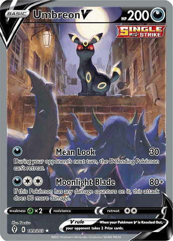 Umbreon V 189/203 (SWSH07: Evolving Skies)  - Holofoil