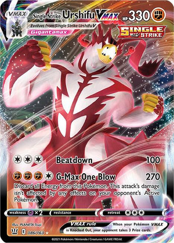 Single Strike Urshifu VMAX 086/163 (SWSH05: Battle Styles)  - Holofoil