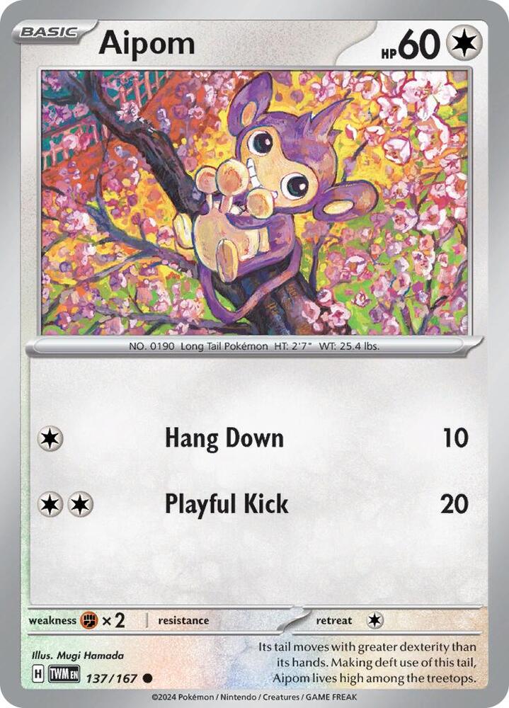 Aipom 137/167 (SV06: Twilight Masquerade) 