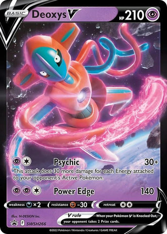 Deoxys V SWSH266 (SWSH: Sword & Shield Promo Cards)  - Holofoil