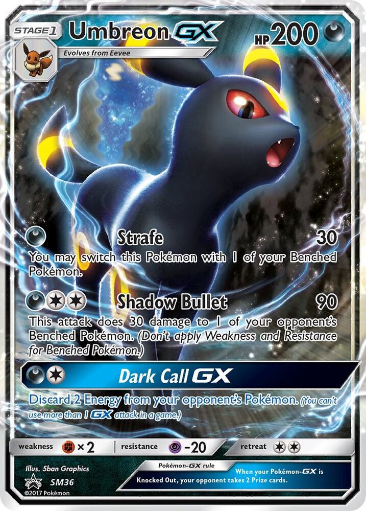 Umbreon GX SM36 (SM Promos)  - Holofoil