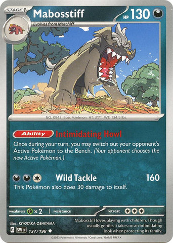 Mabosstiff 137/198 (SV01: Scarlet & Violet Base Set) 