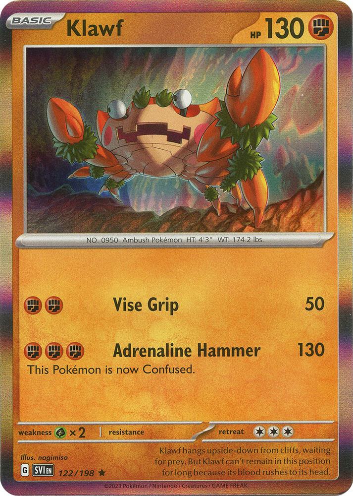 Klawf 122/198 (SV01: Scarlet & Violet Base Set)  - Holofoil