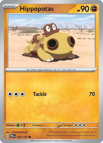 Hippopotas 052/131 (SV: Prismatic Evolutions) 